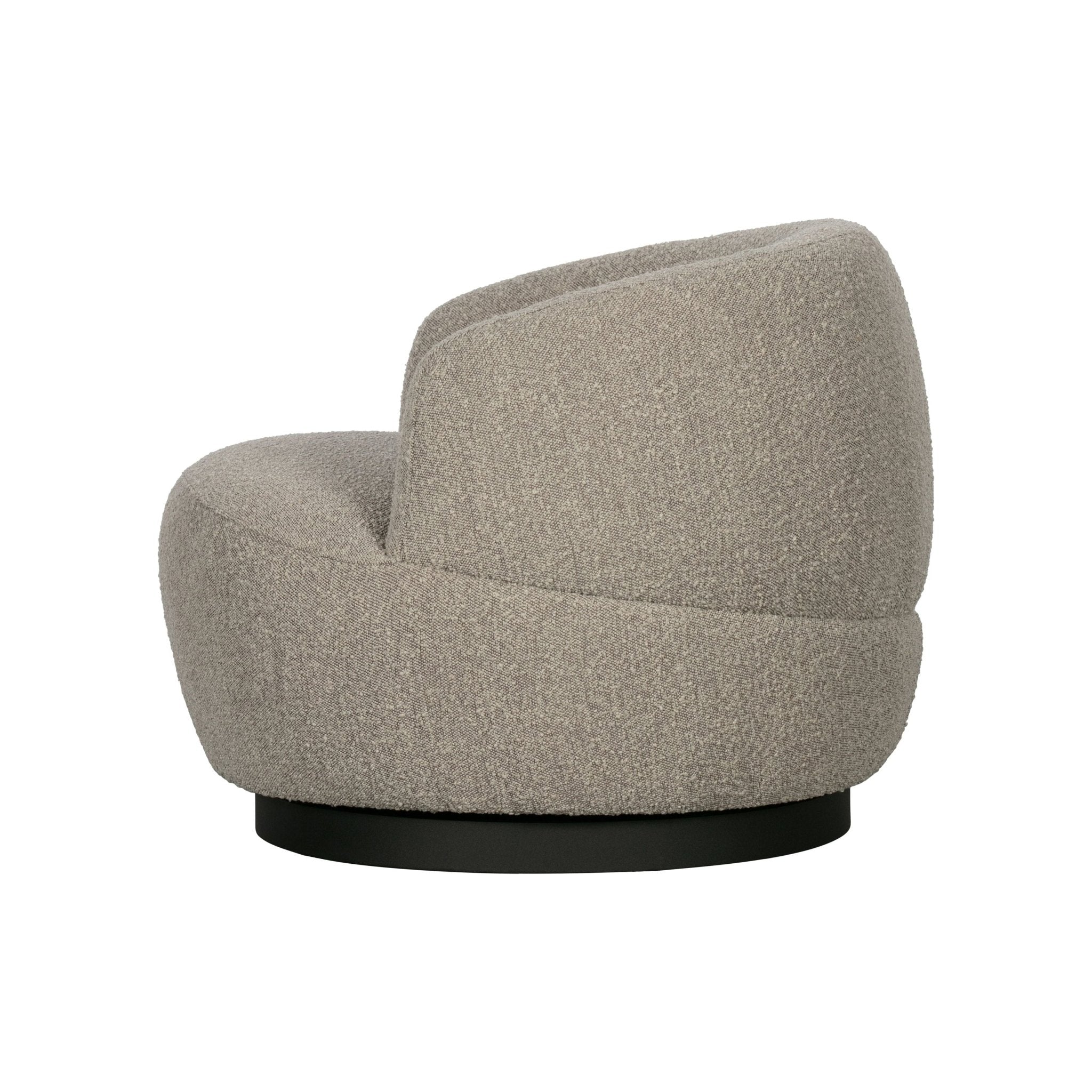 Pasukamas fotelis WOOLLY, šviesi spalva