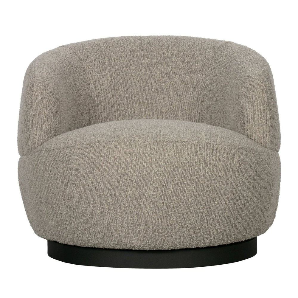 Pasukamas fotelis WOOLLY, šviesi spalva