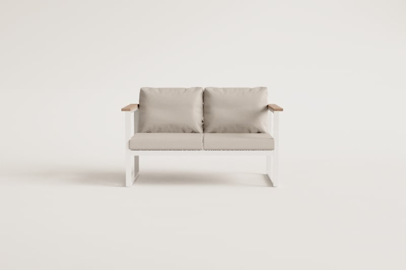 Sofa ALCANTO, two-seater, black
