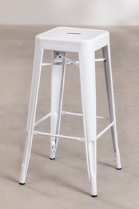 Baro kėdutė LIKSERA, Balta, 75 cm