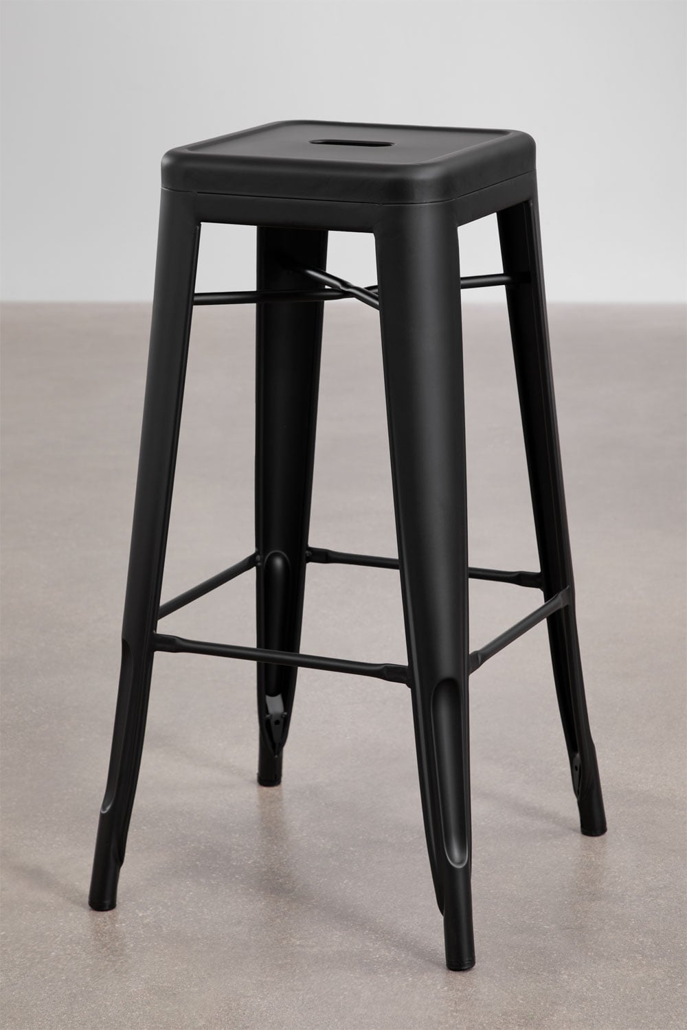 Baro kėdutė LIKSERA, juoda, 75 cm