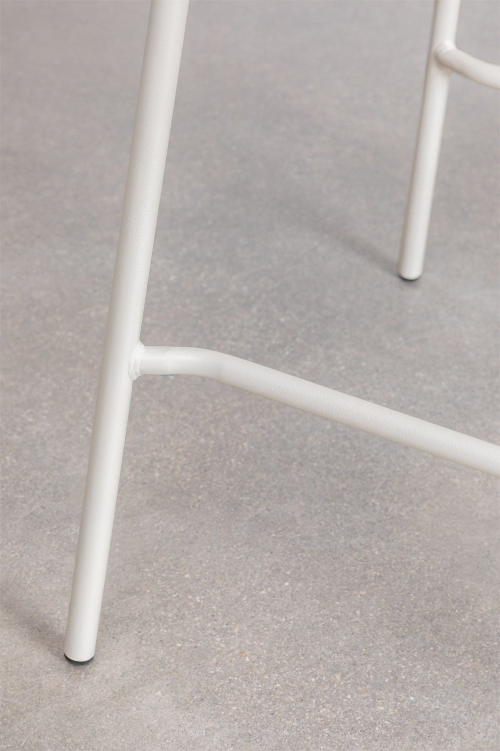 High outdoor chair ALERO, white, 65 cm