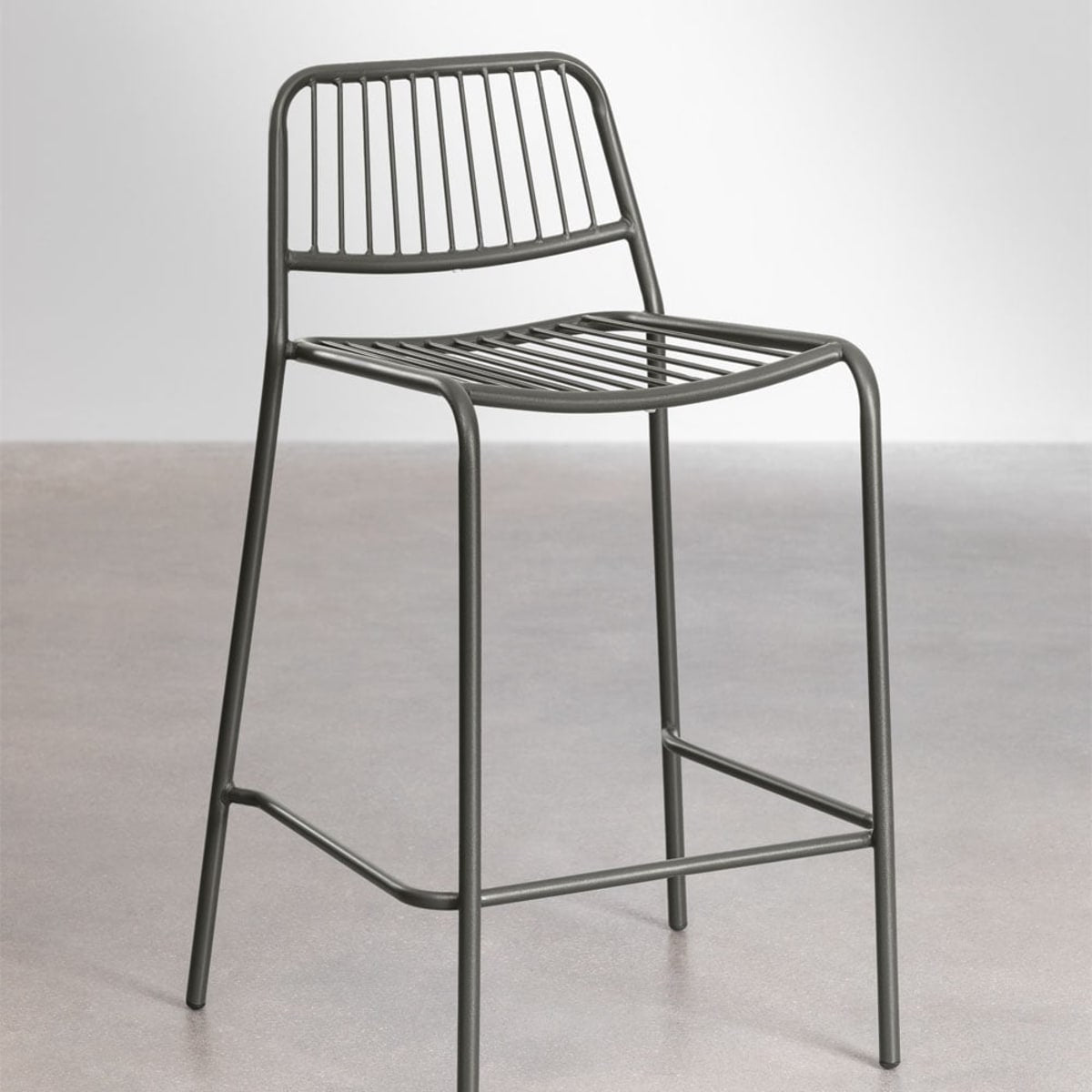 High outdoor chair ALERO, black, 65 cm