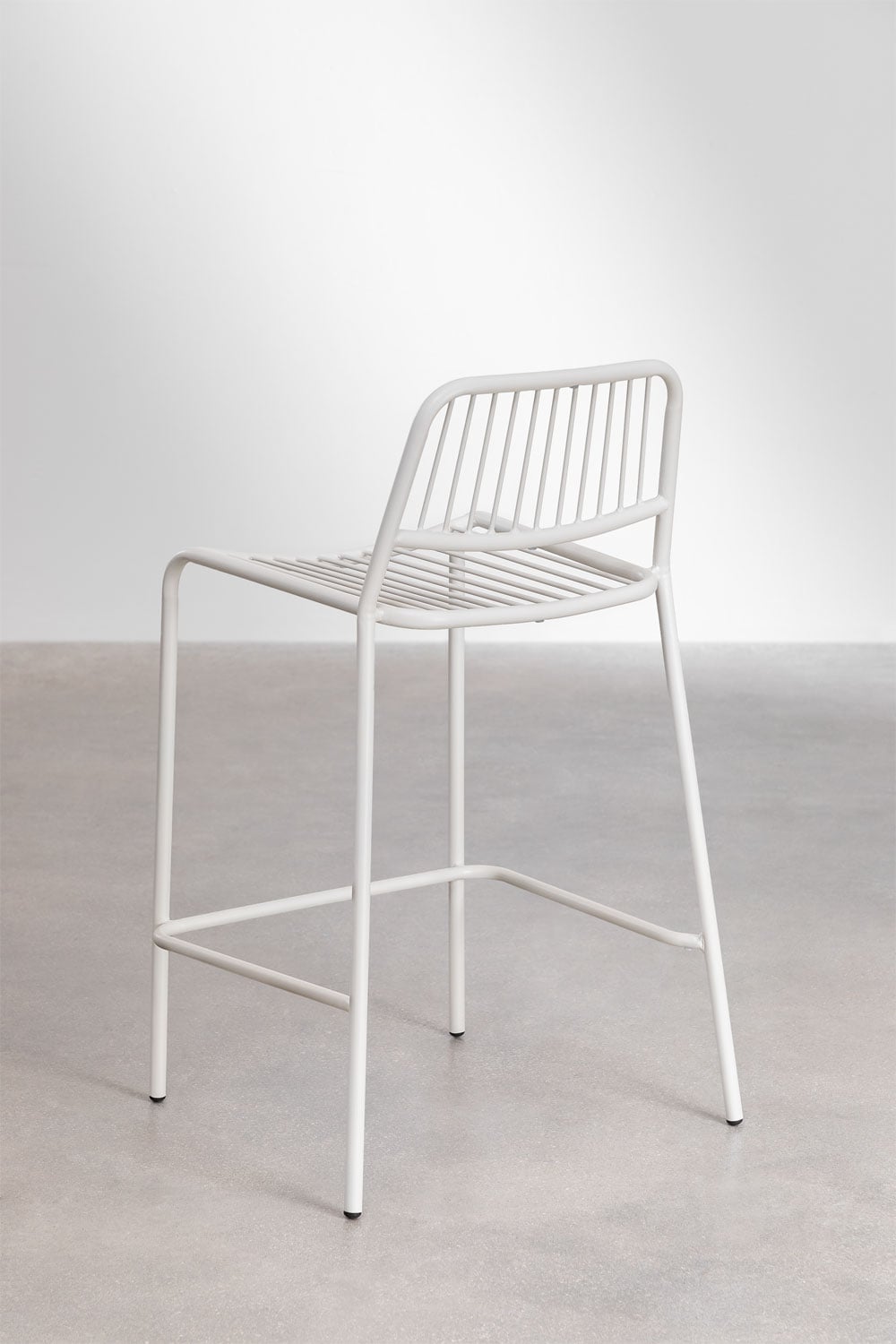 High outdoor chair ALERO, white, 65 cm