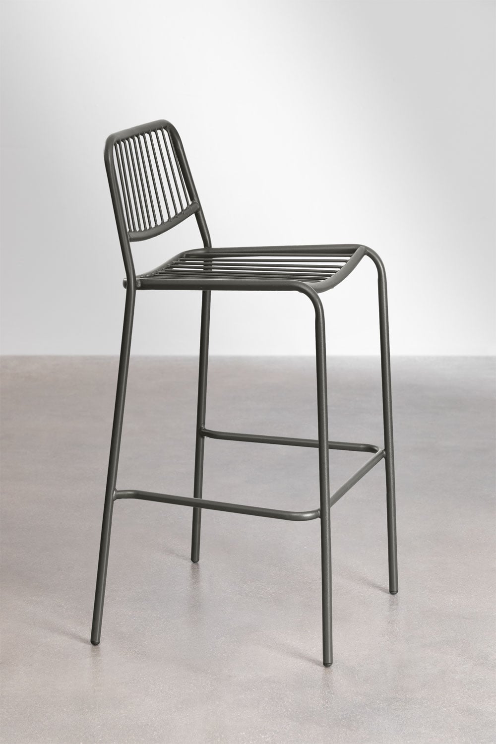 High outdoor chair ALERO, black, 75 cm