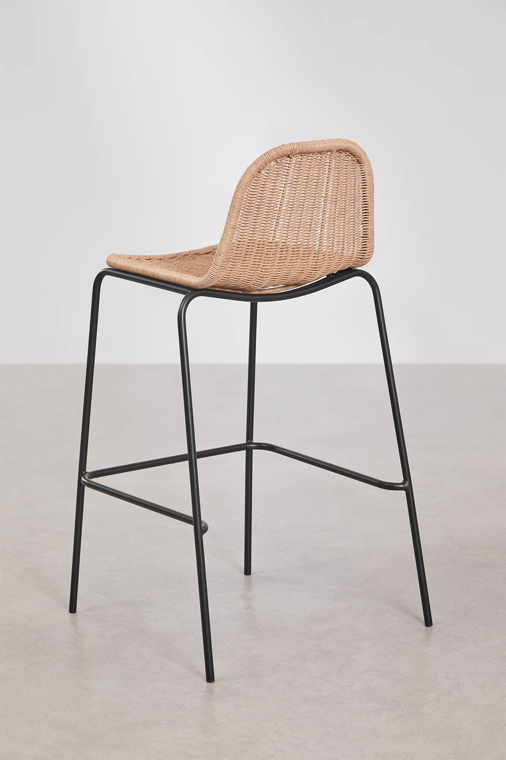 Augstais krēsls ALTANO, melns, 75 cm