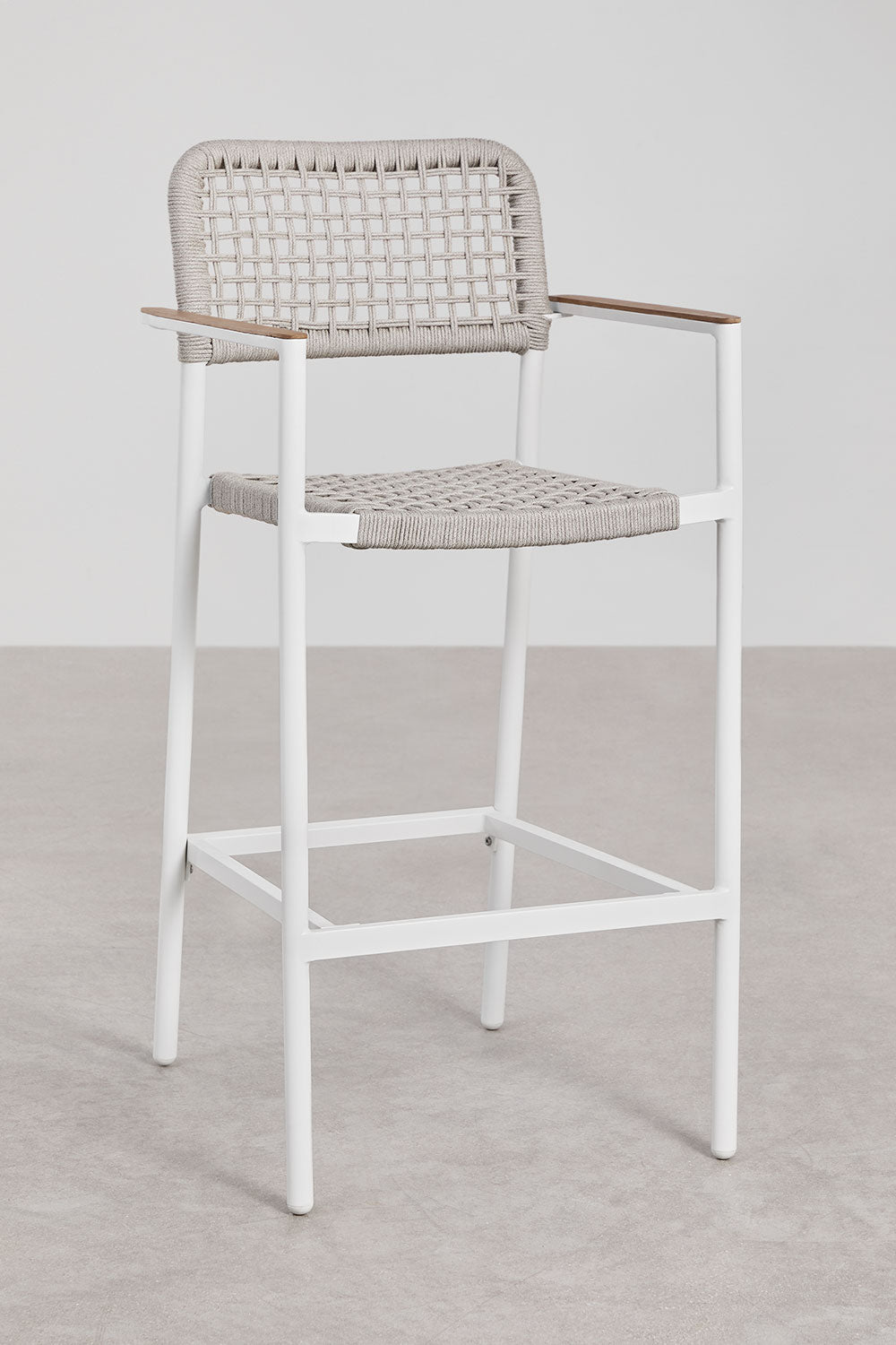 High outdoor chair ALTANO, white