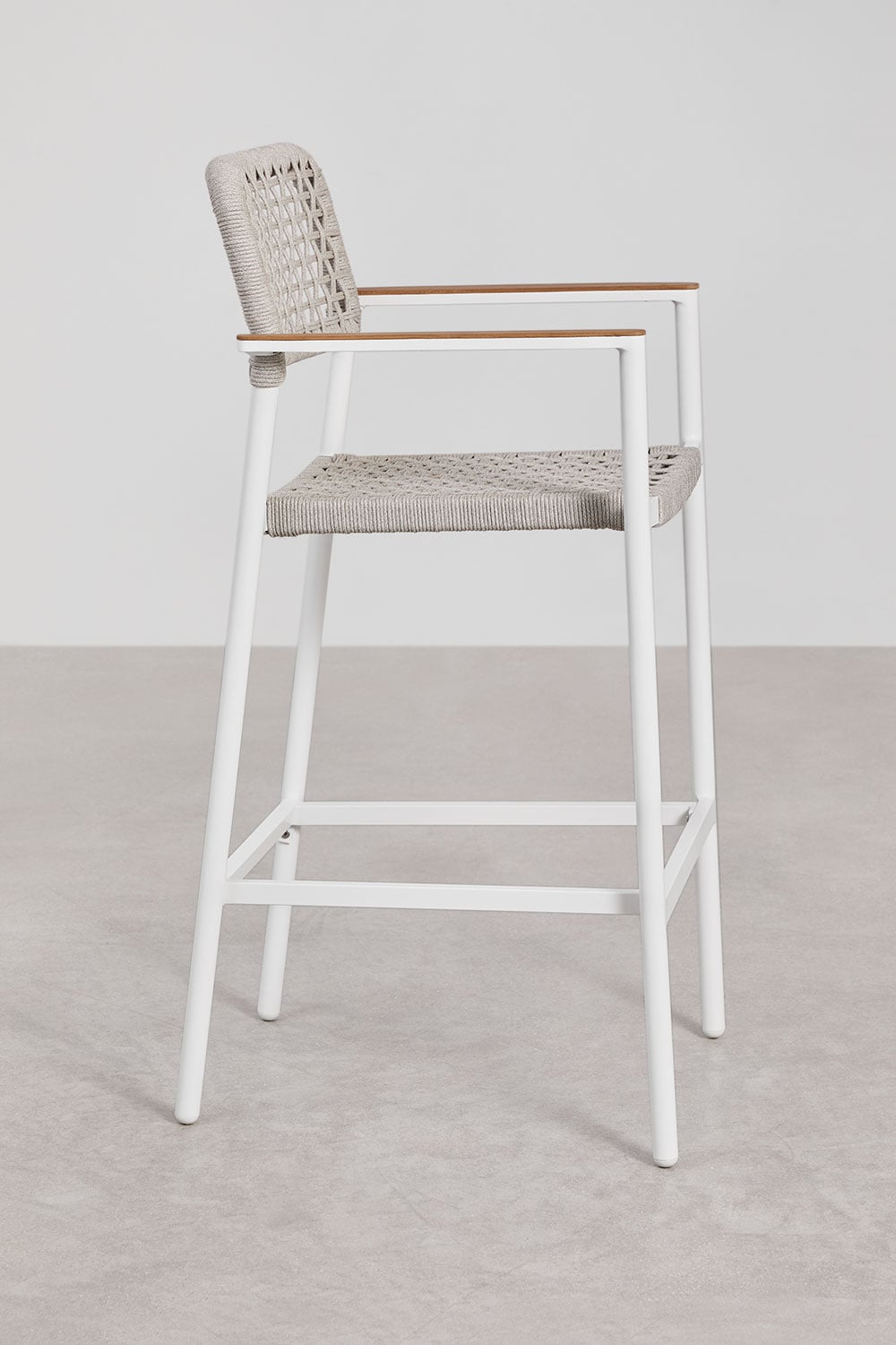 High outdoor chair ALTANO, white