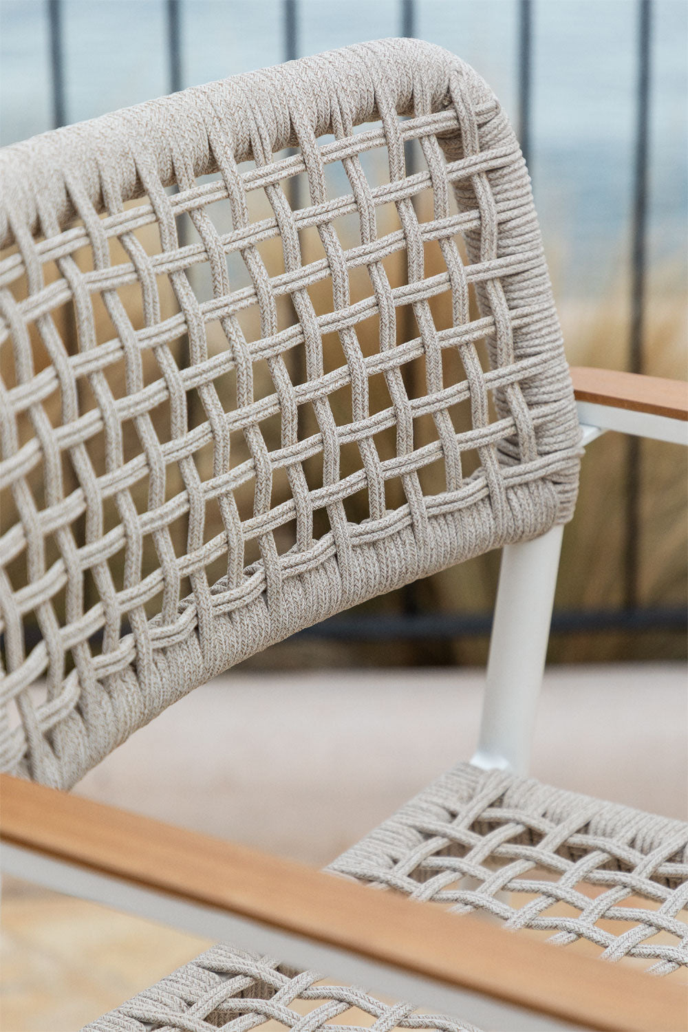 High outdoor chair ALTANO, white