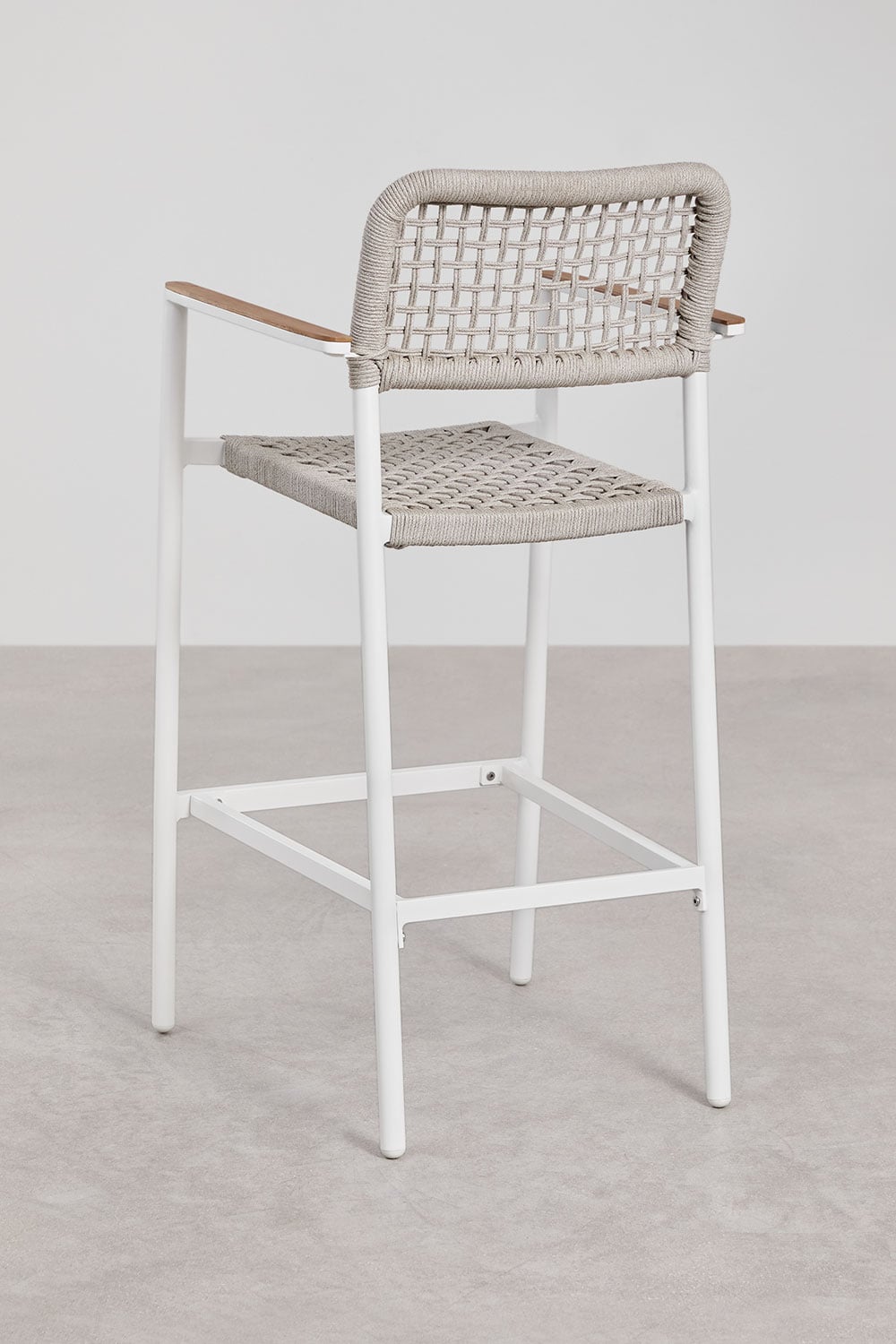 High outdoor chair ALTANO, white