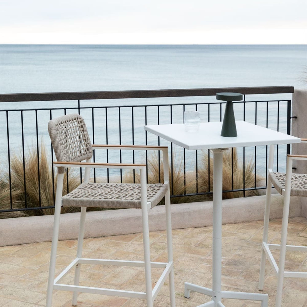 High outdoor chair ALTANO, white