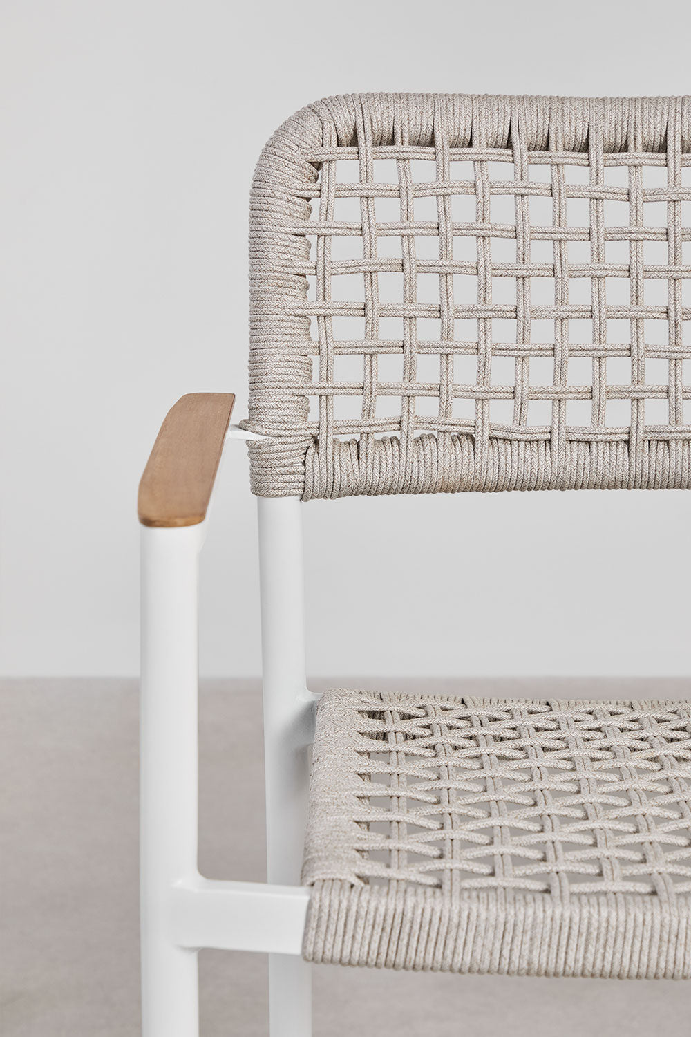 High outdoor chair ALTANO, white