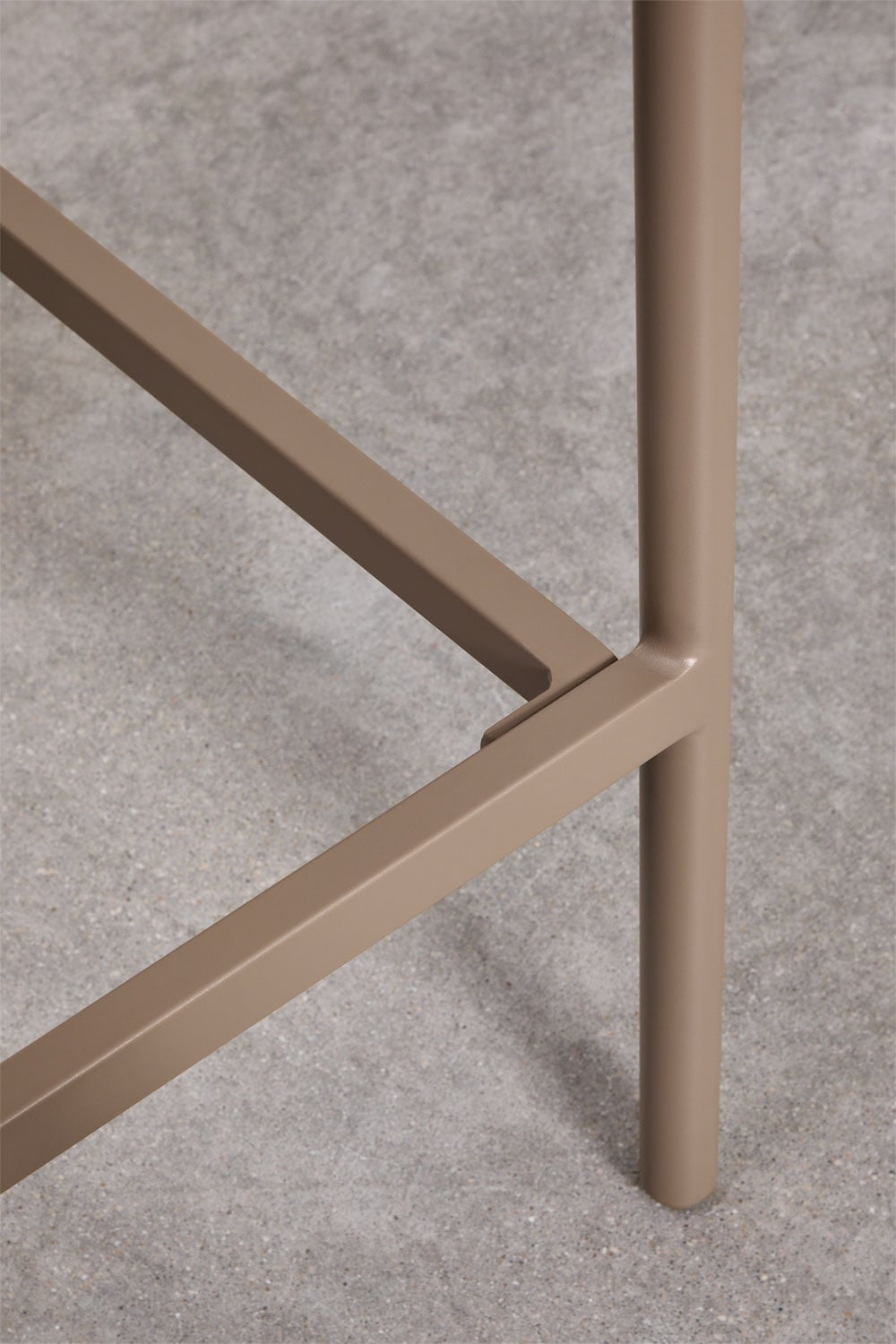 High outdoor chair ALTANO, mocha brown