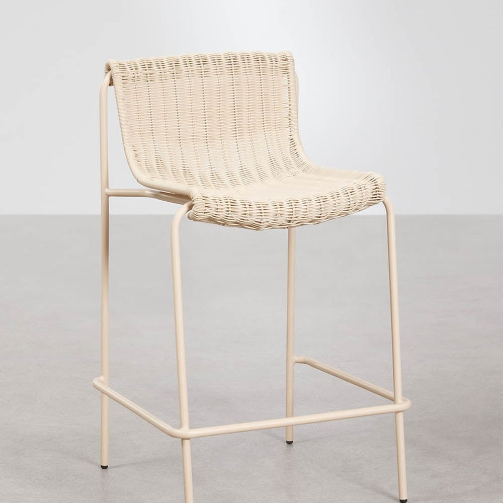 Aukšta kėdė VENTARO be porankių, kreminė, 65 cm