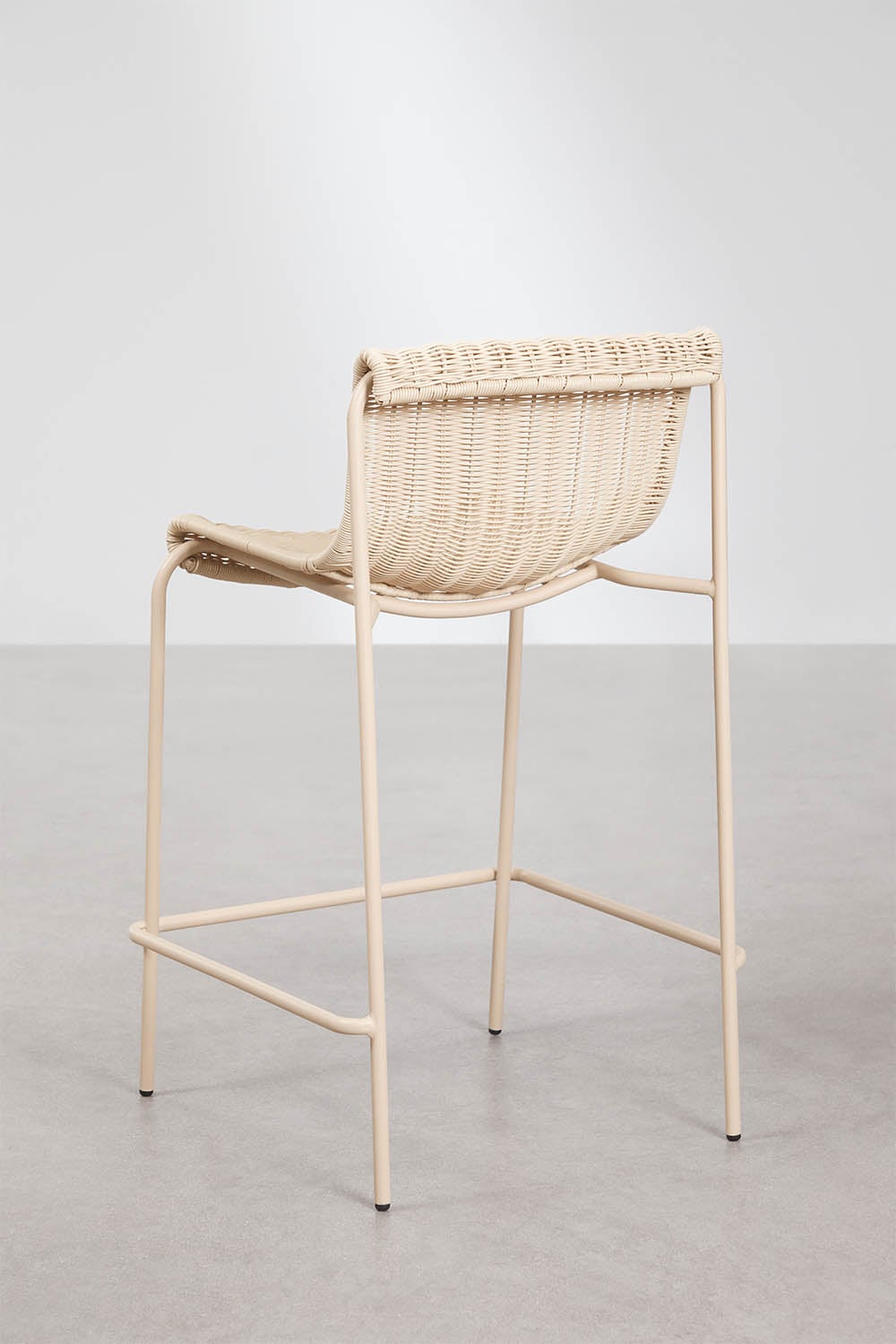 Aukšta kėdė VENTARO be porankių, kreminė, 65 cm