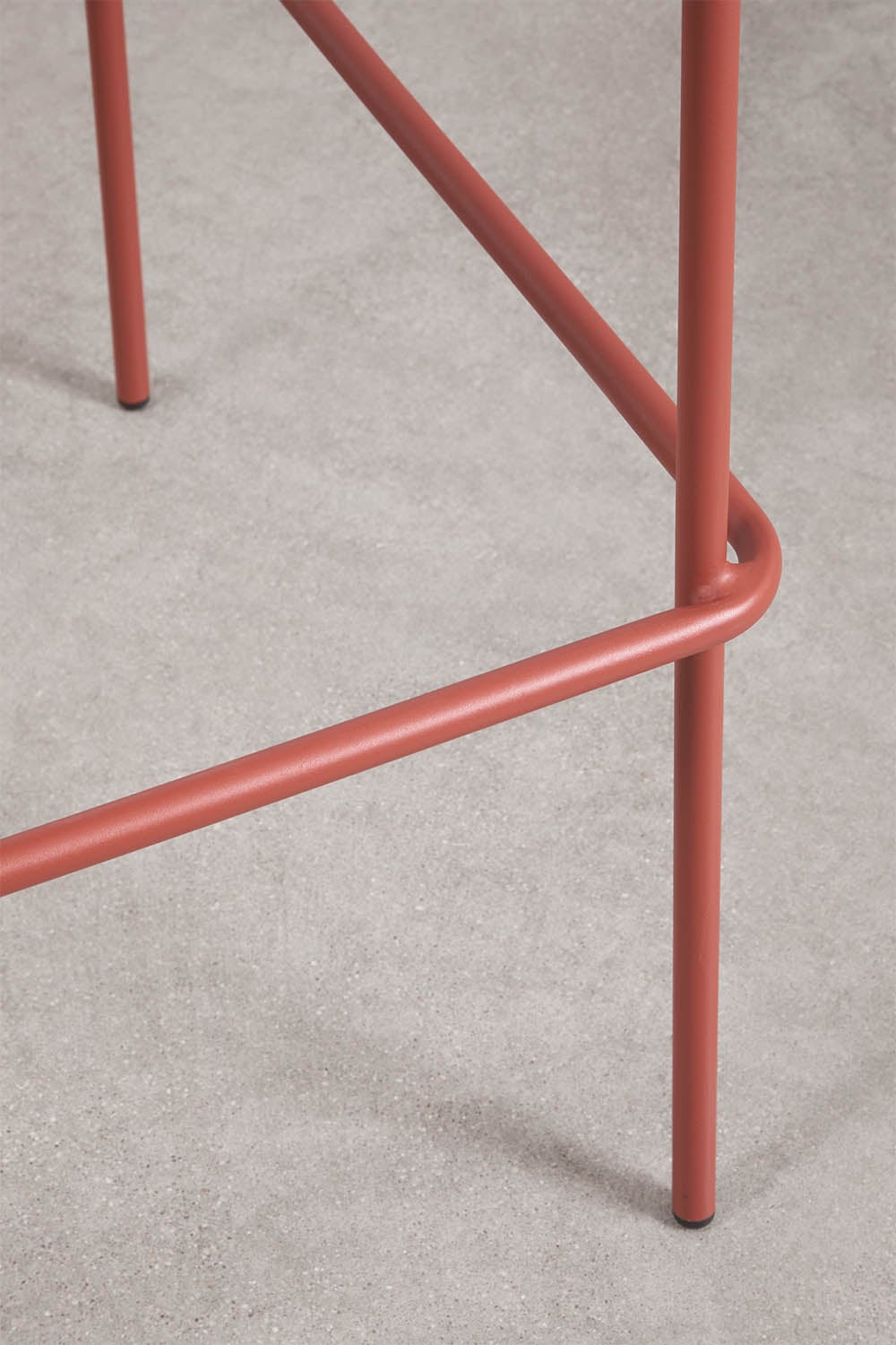 Aukšta kėdė VENTARO be porankių, terakota, 75 cm