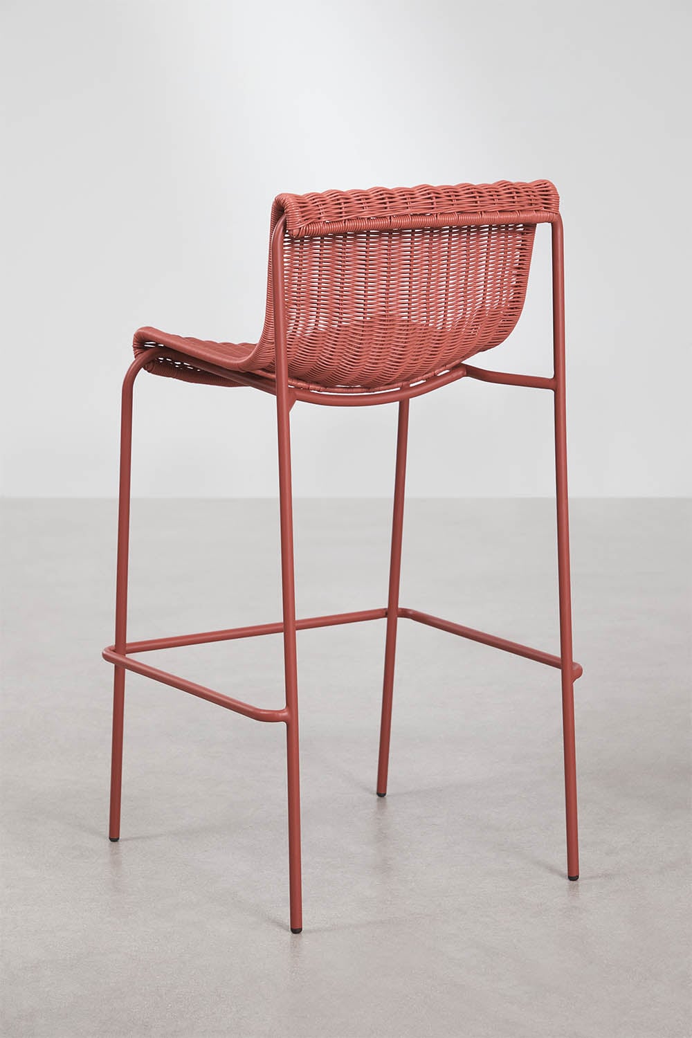 Aukšta kėdė VENTARO be porankių, terakota, 75 cm