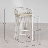 Baro kėdutė SOFERA, Nagi Brąz, 75 cm