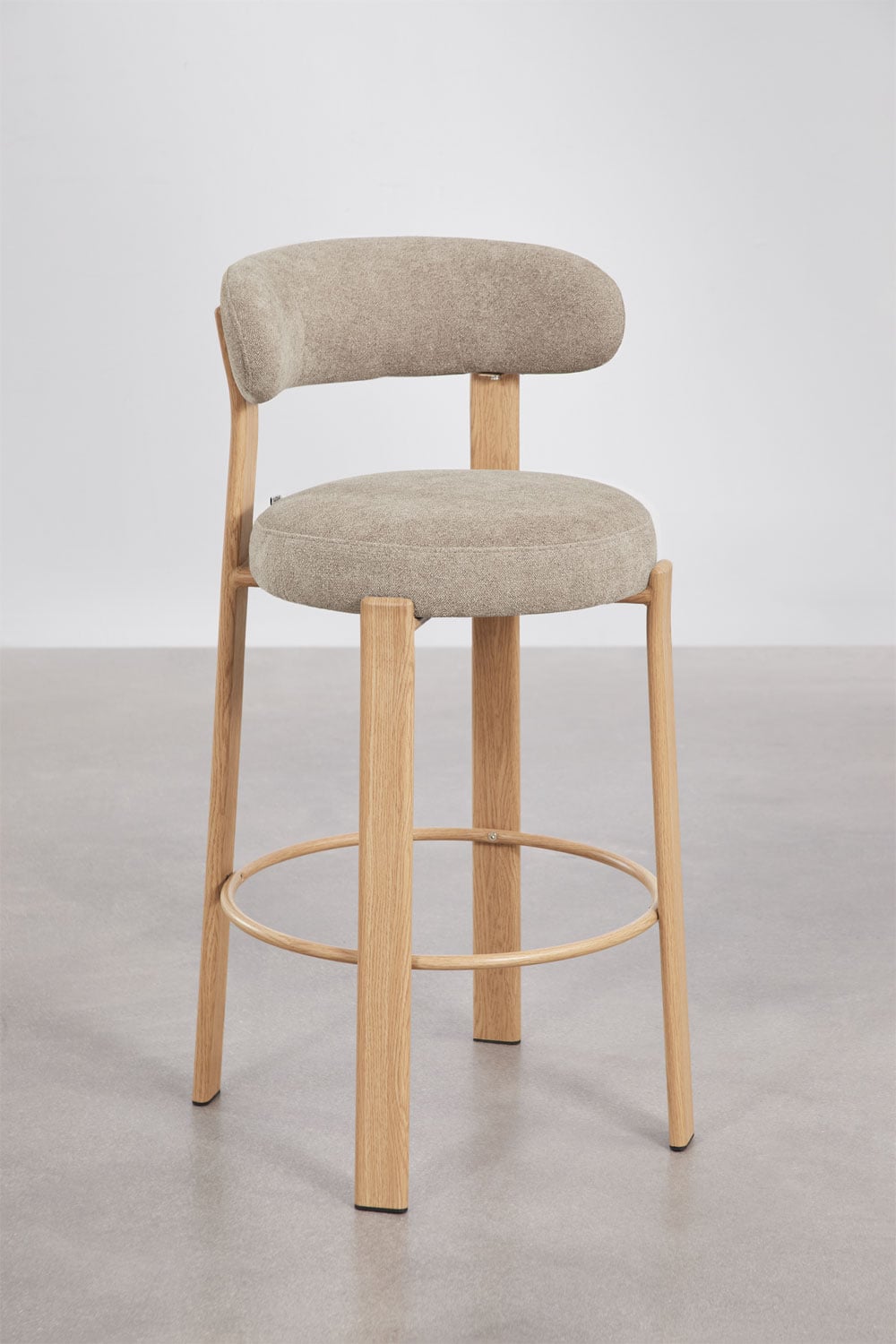 Baro kėdė KOROORO, natūrali/kvietinė, 75 cm