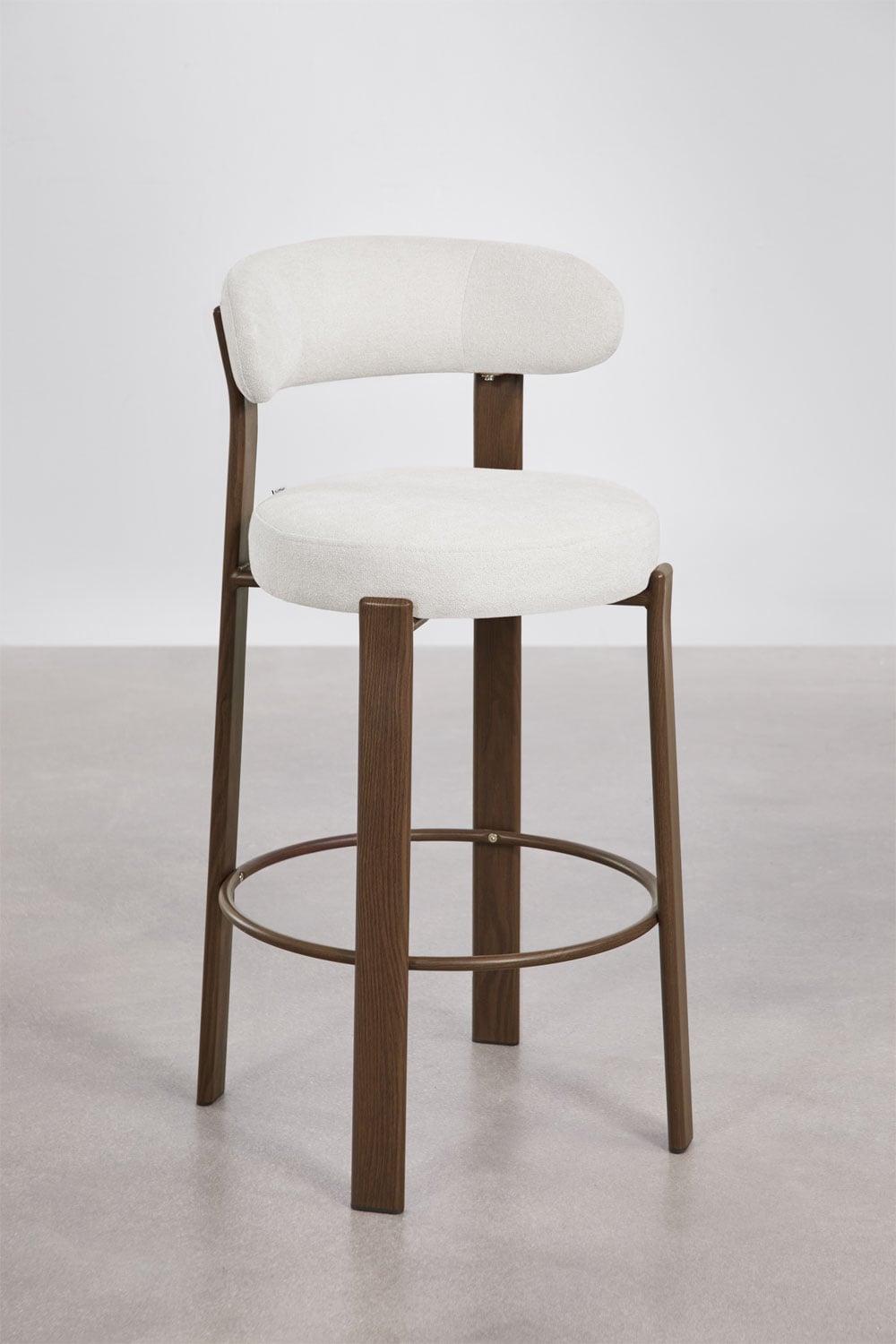 Baro kėdė KOROORO, tamsi/smėlinė, 75 cm