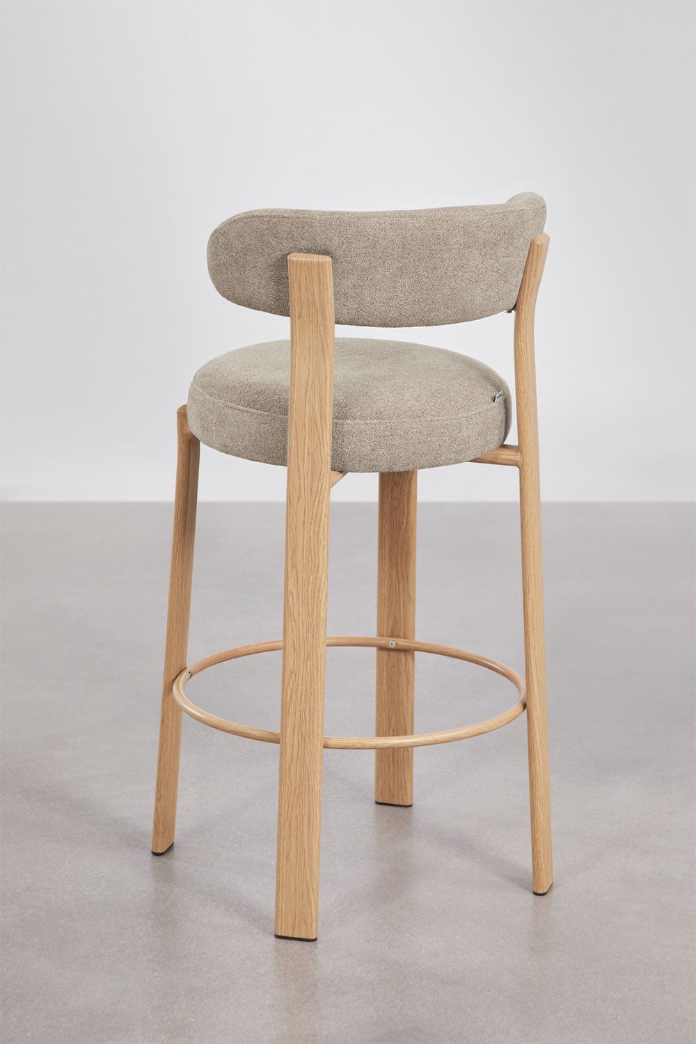 Baro kėdė KOROORO, natūrali/kvietinė, 75 cm