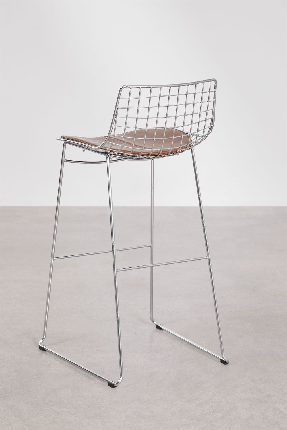 Baro kėdė su atlošu RENATA, dirbtinė oda, 75 cm