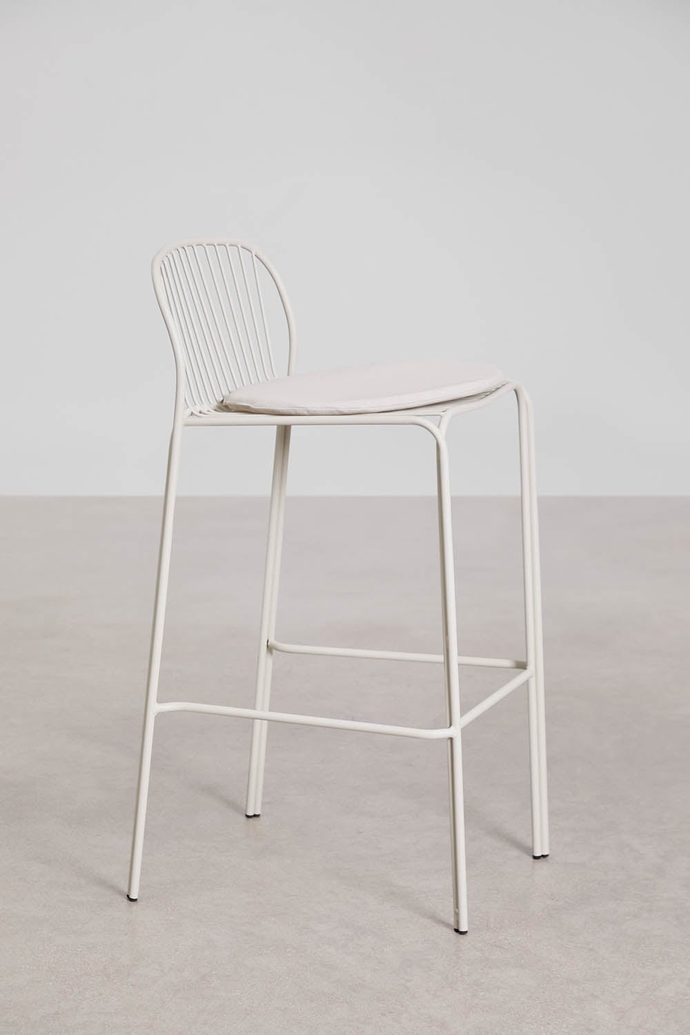 Baro kėdė KANDRA, balta, 75 cm