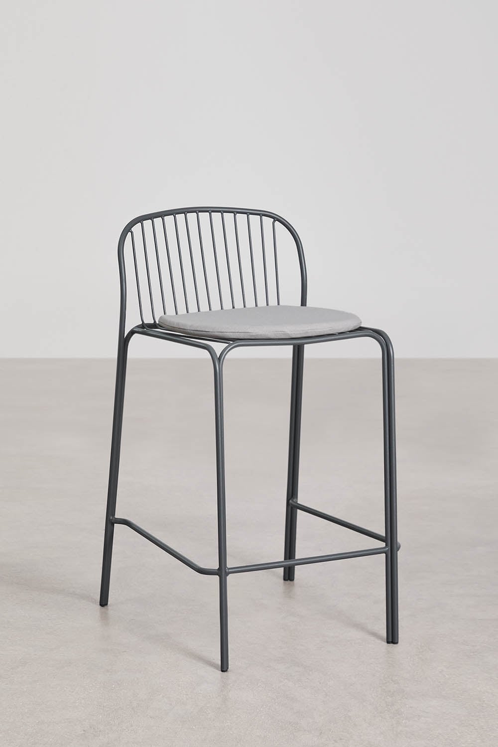 Baro kėdė KANDRA, grafito, 65 cm