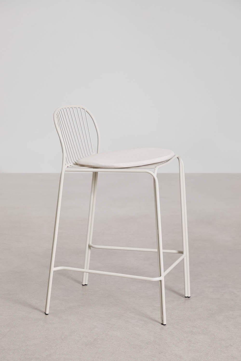 Baro kėdė KANDRA, balta, 65 cm