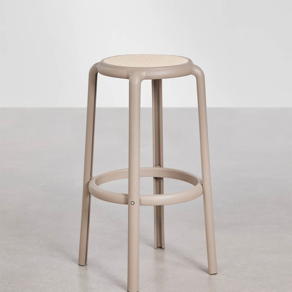 Bāra krēsls OQUERCO, mokas brūnā krāsā, 75 cm