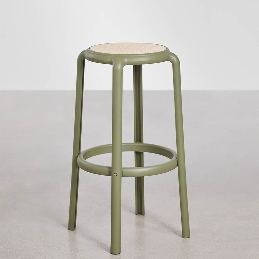 Bāra krēsls OQUERCO, olīvzaļš, 75 cm