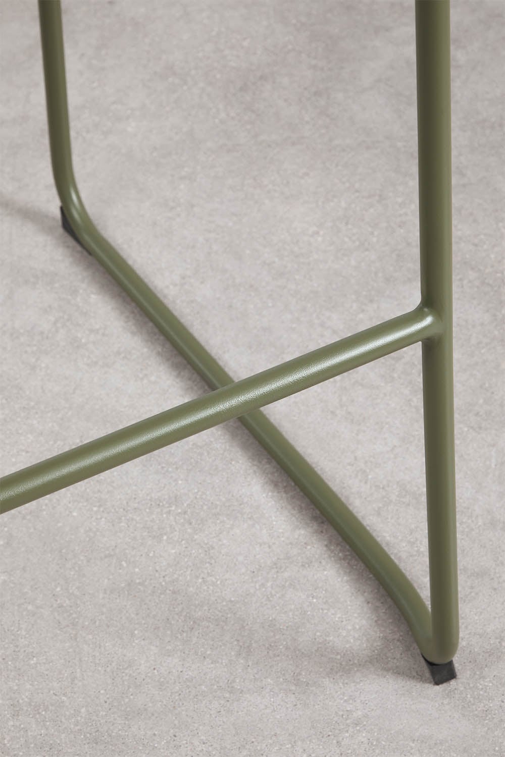 High chair VENTARO with armrests, olive green, 75 cm