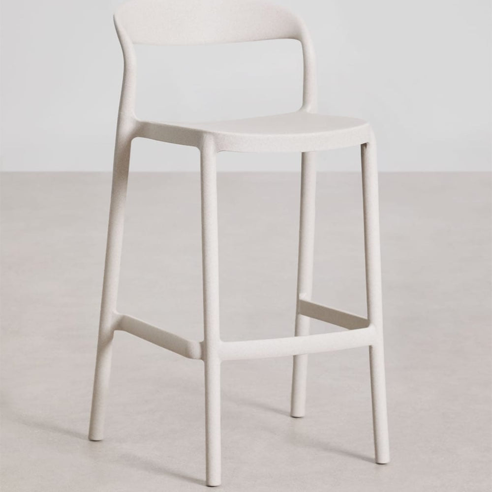 Lauko baro kėdė TERRA, balto akmens, 65 cm