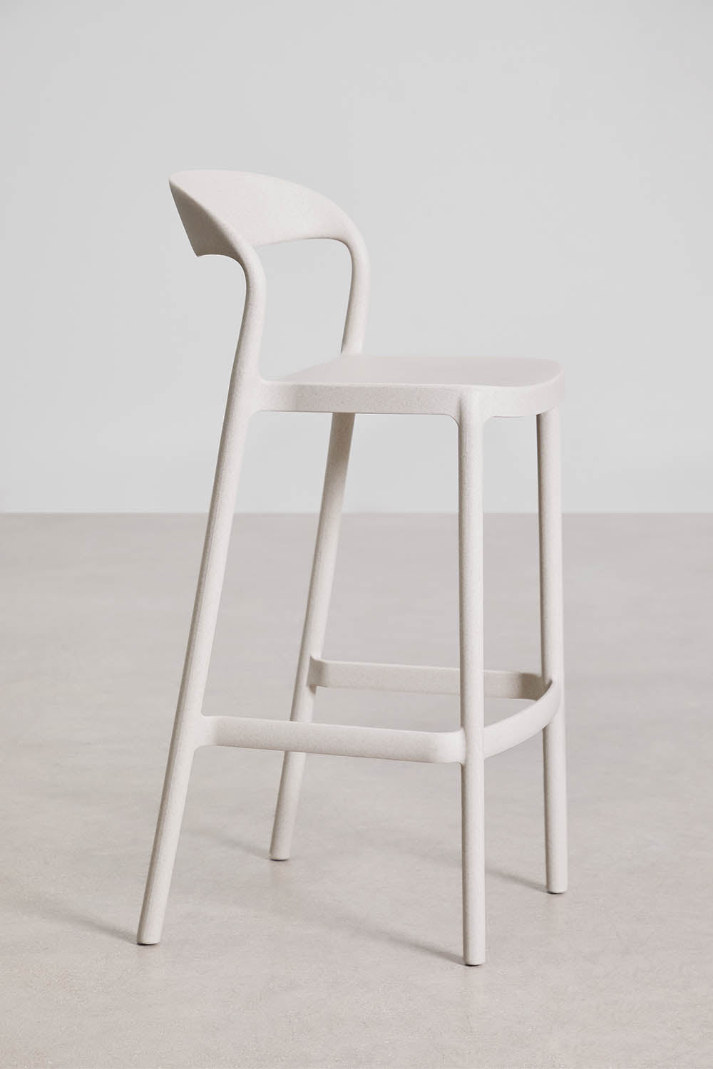 Lauko baro kėdė TERRA, balto akmens, 75 cm
