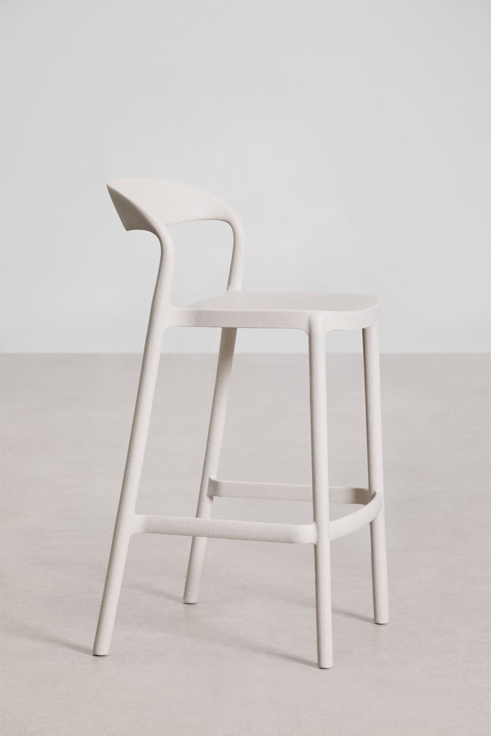 Lauko baro kėdė TERRA, balto akmens, 65 cm