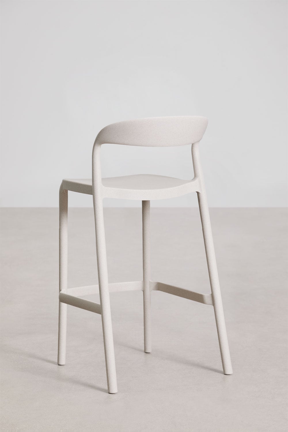 Lauko baro kėdė TERRA, balto akmens, 65 cm