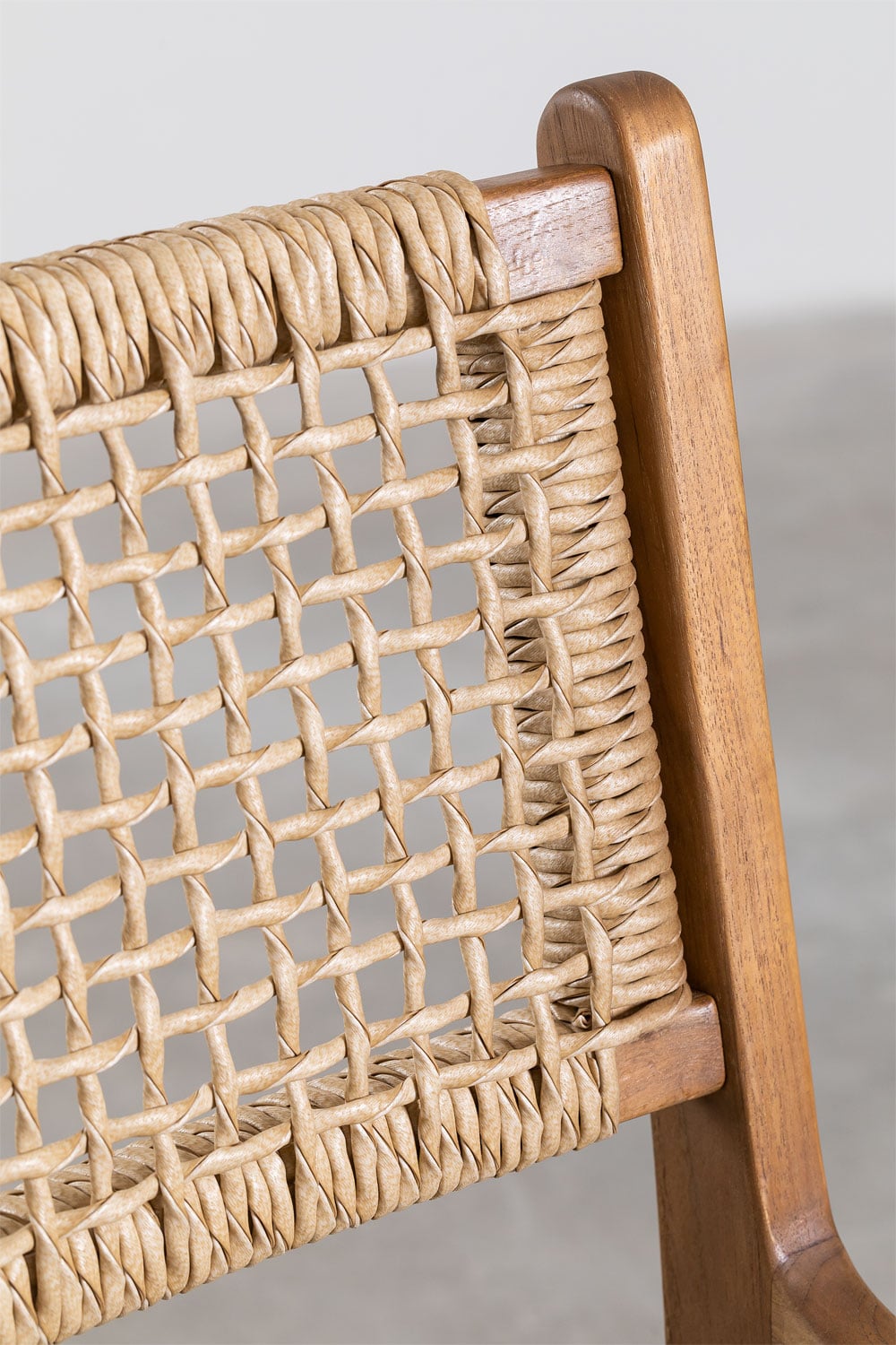 High outdoor chair TIKO, wood, 65 cm