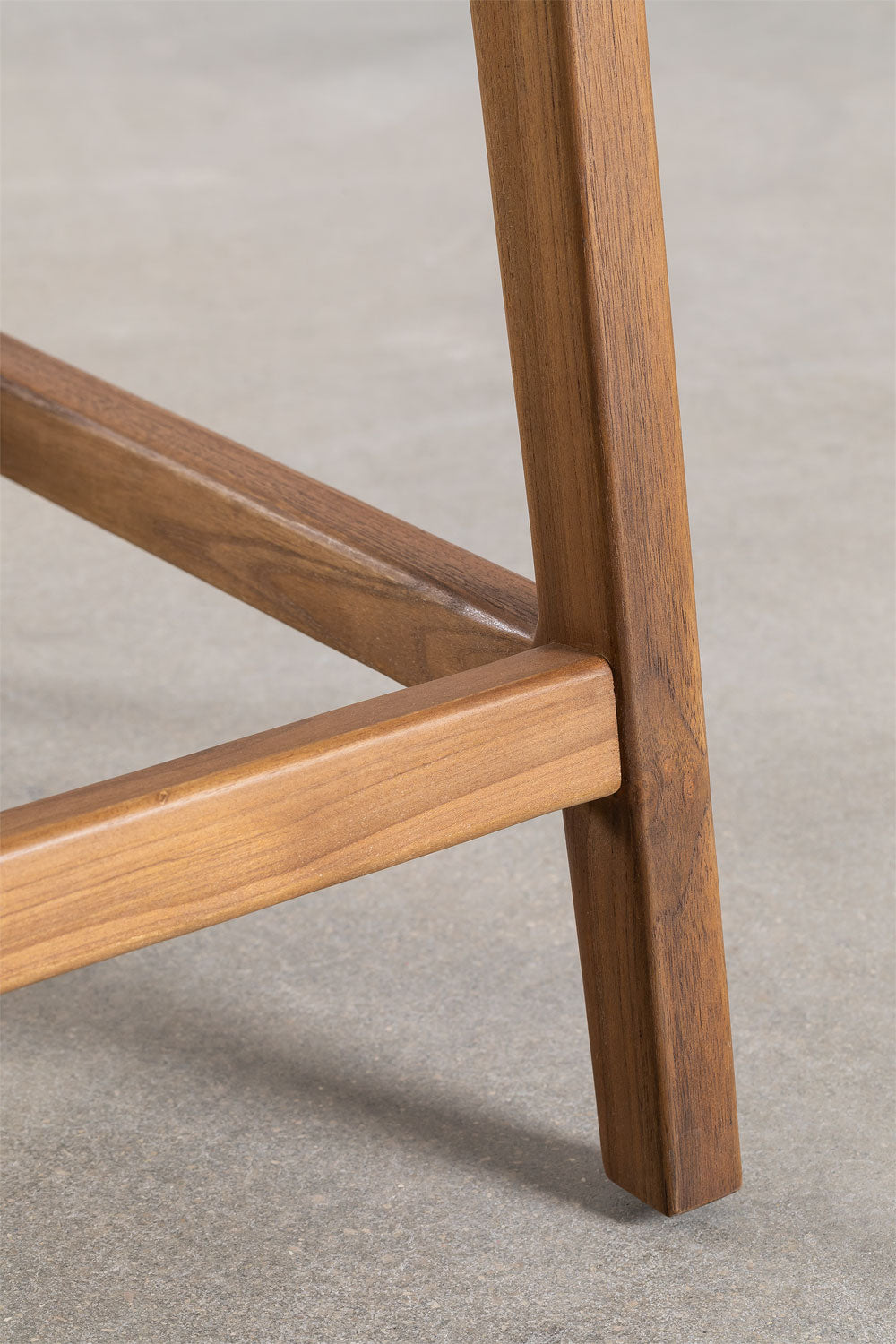 High outdoor chair TIKO, wood, 65 cm