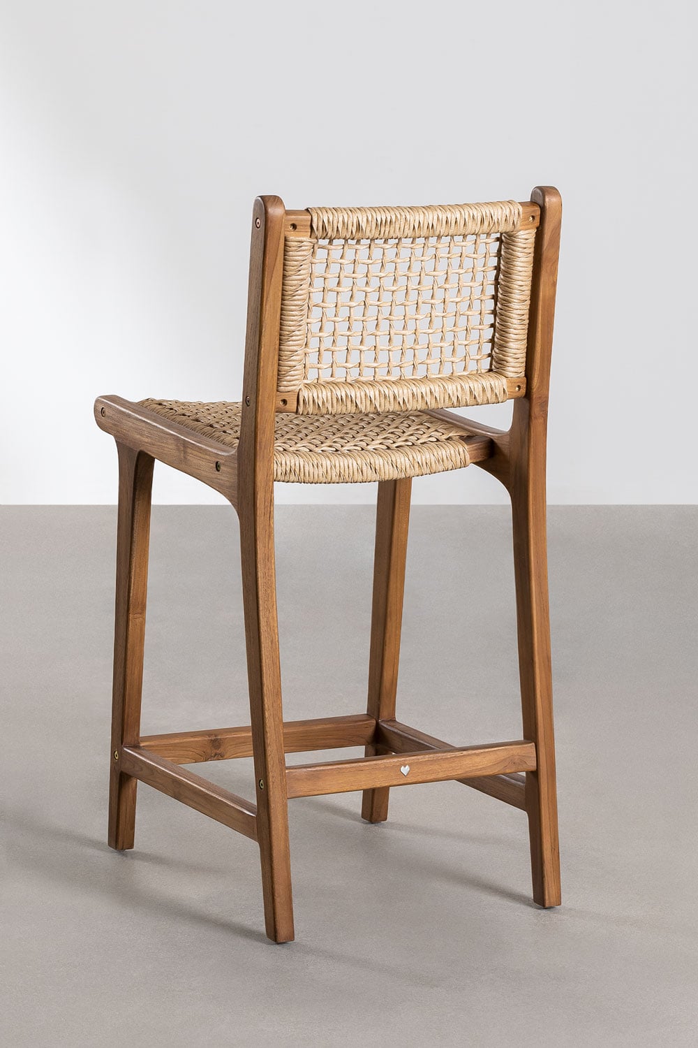 High outdoor chair TIKO, wood, 65 cm