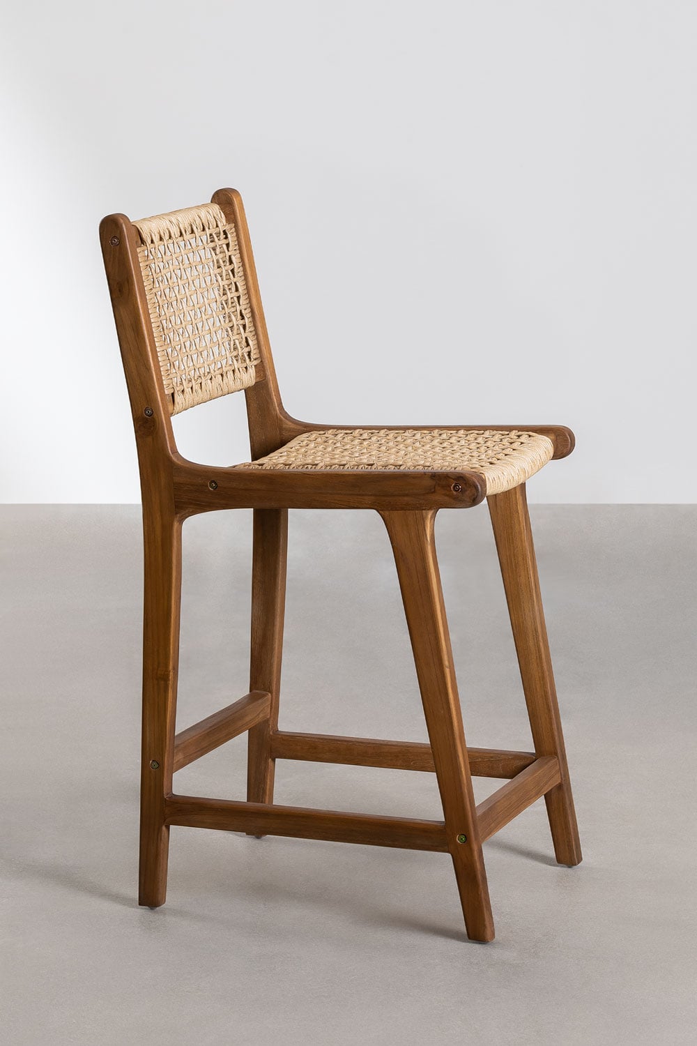 High outdoor chair TIKO, wood, 65 cm