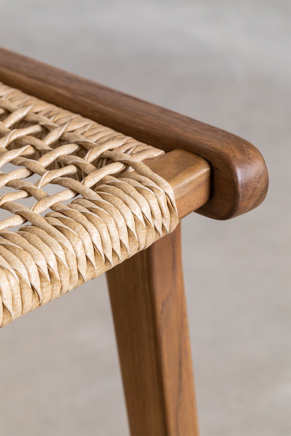 High outdoor chair TIKO, wood, 65 cm