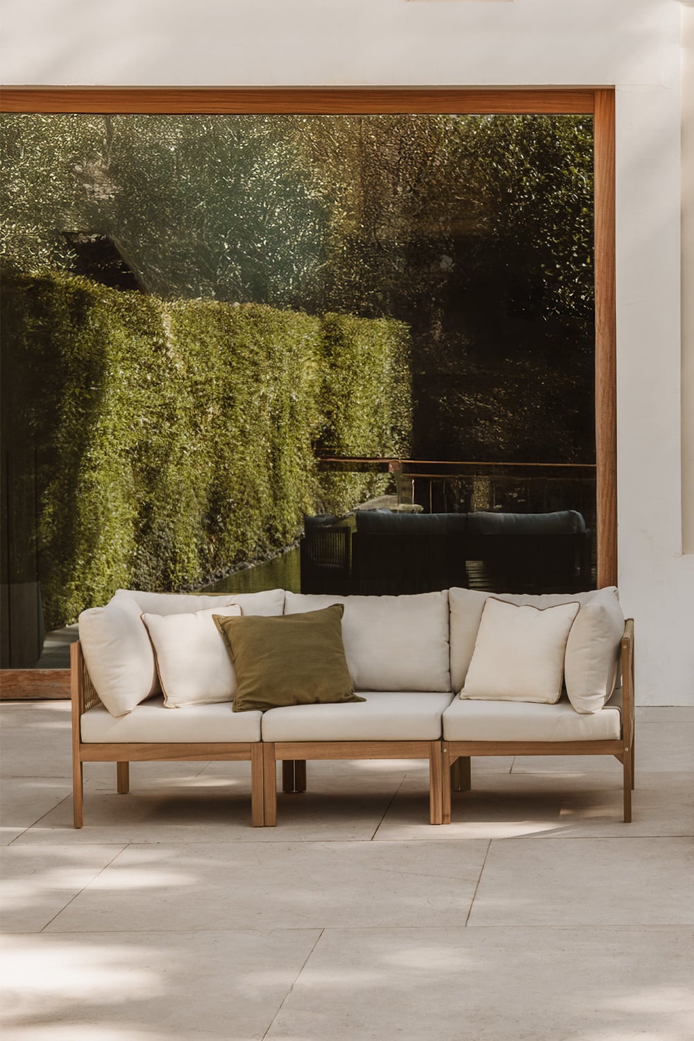 Lauko trivietė sofa PARMA, terakota