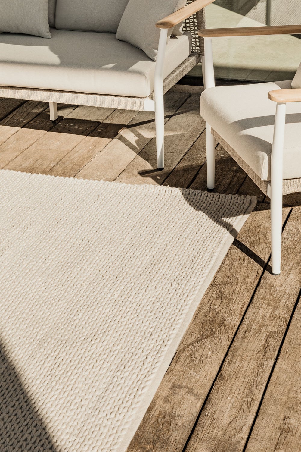 Outdoor rug ALPINO, white
