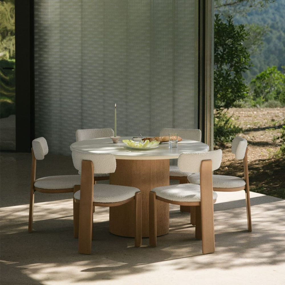 Outdoor table SHARPAY, round, cement