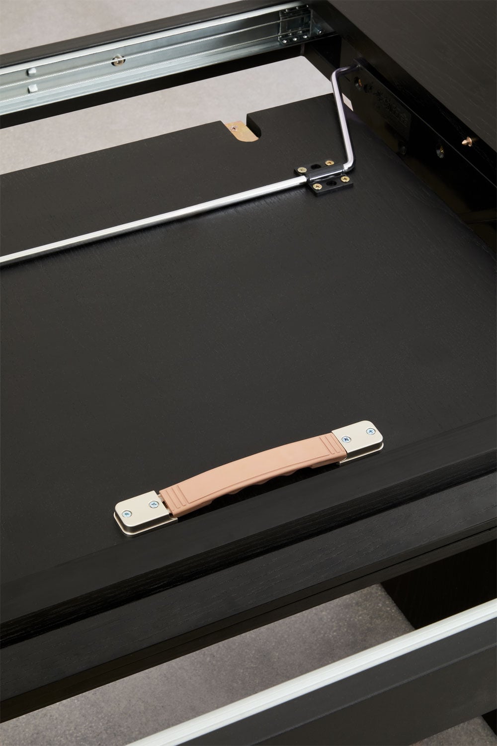 MONTANA oval table, 180–240×105 cm, black