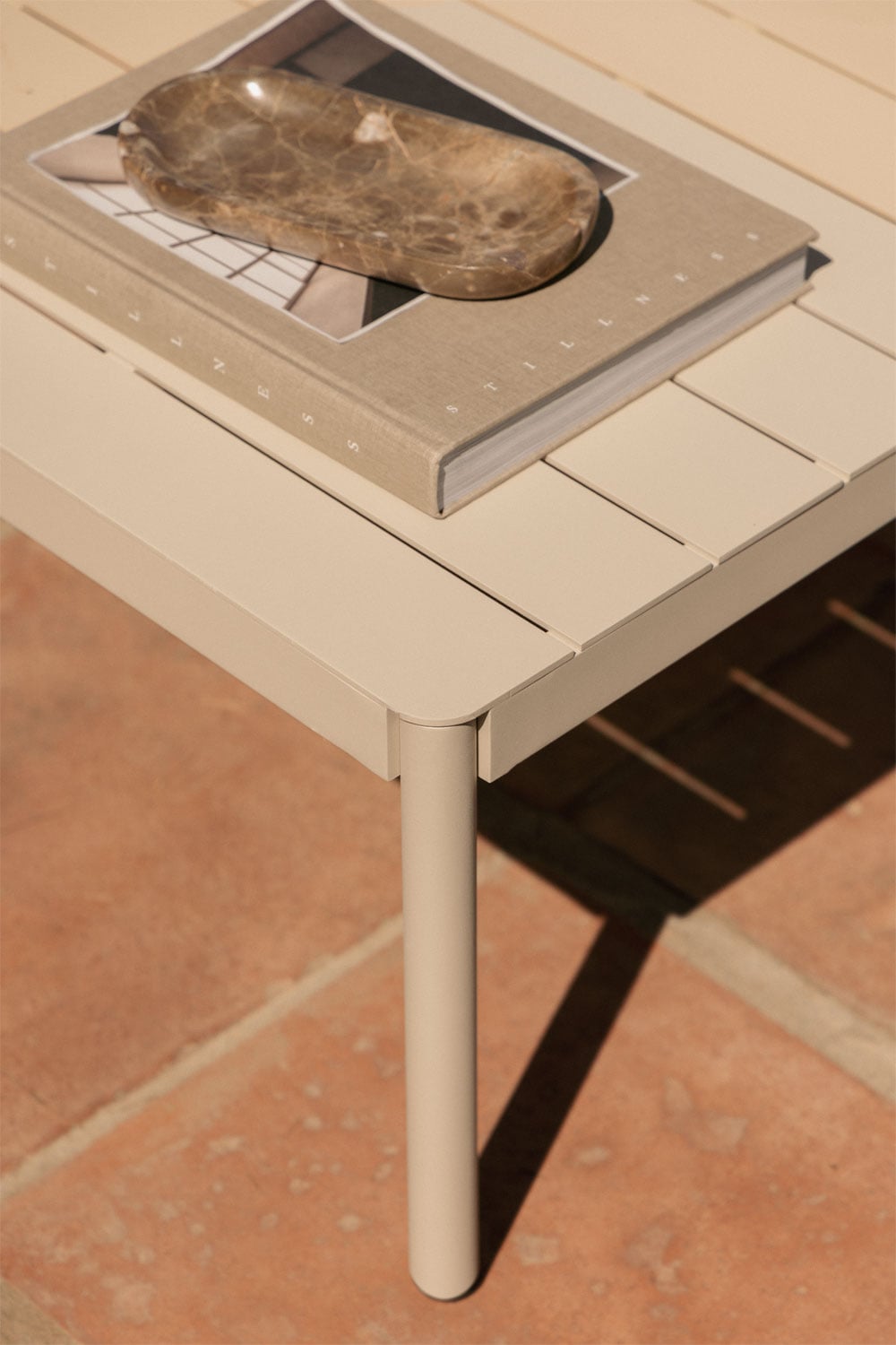 Outdoor coffee table DUNA, brown