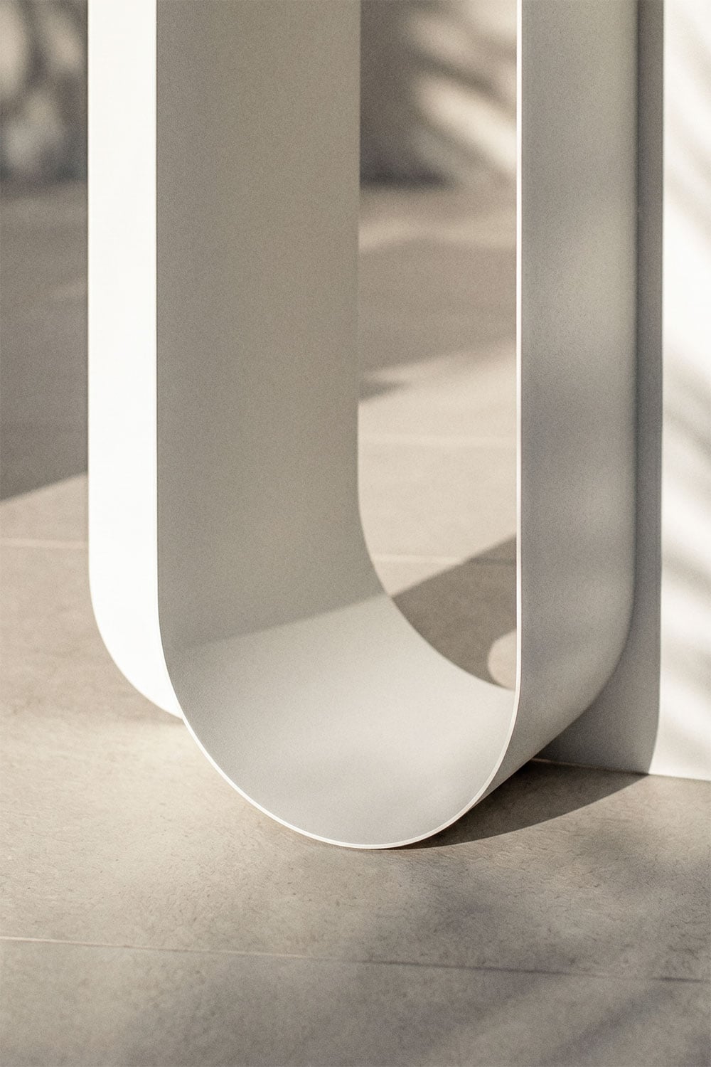 Side table STEELO, white steel
