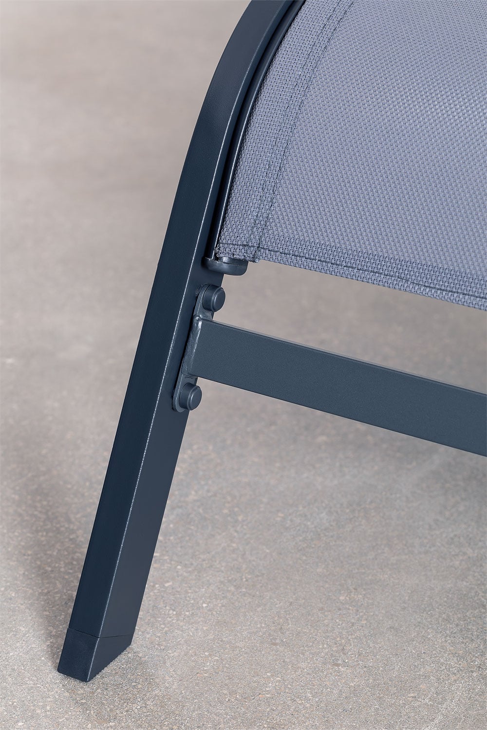 Outdoor lounger THERYS, graphite grey