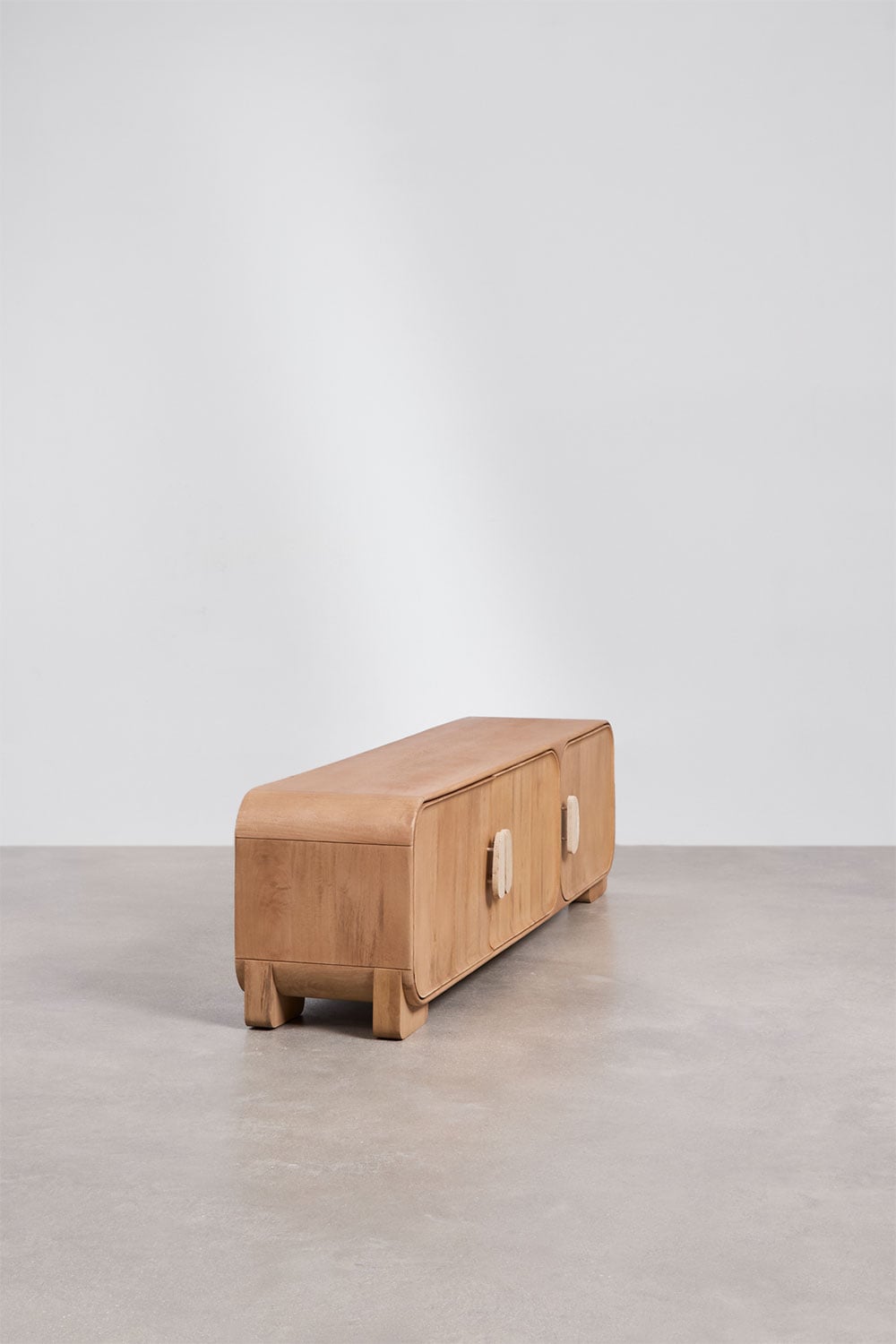 TV spintelė CAMILLE, 180x45 cm, travertinas (šviesus)