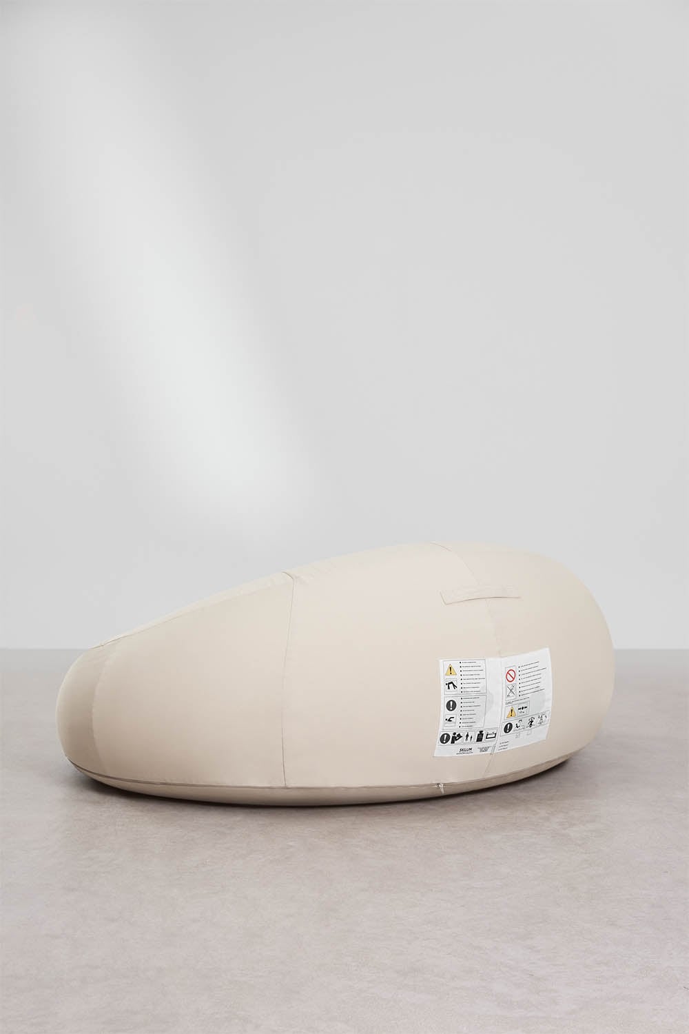 Outdoor island TARAVAI, inflatable, oval, cream